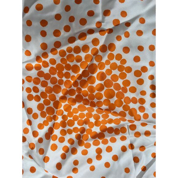 Vintage VERA Neumann Scarf ~  Signed ~ Orange ~ 43" x 14" Made in Japan - Picture 5 of 6